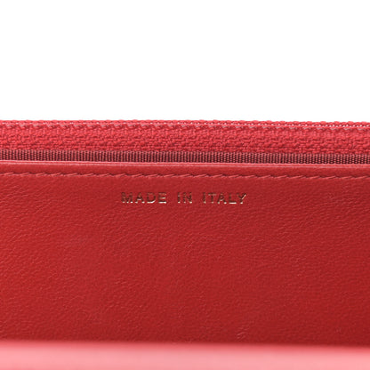 Chanel Lambskin Quilted Boy Wallet On Chain WOC Red 7 of 13