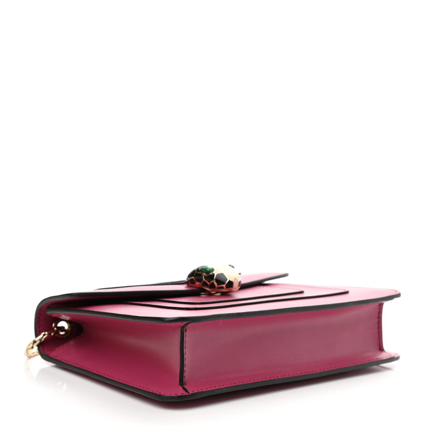 Calfskin Small Serpenti Forever Snake Strap Crossbody Bag Pink
