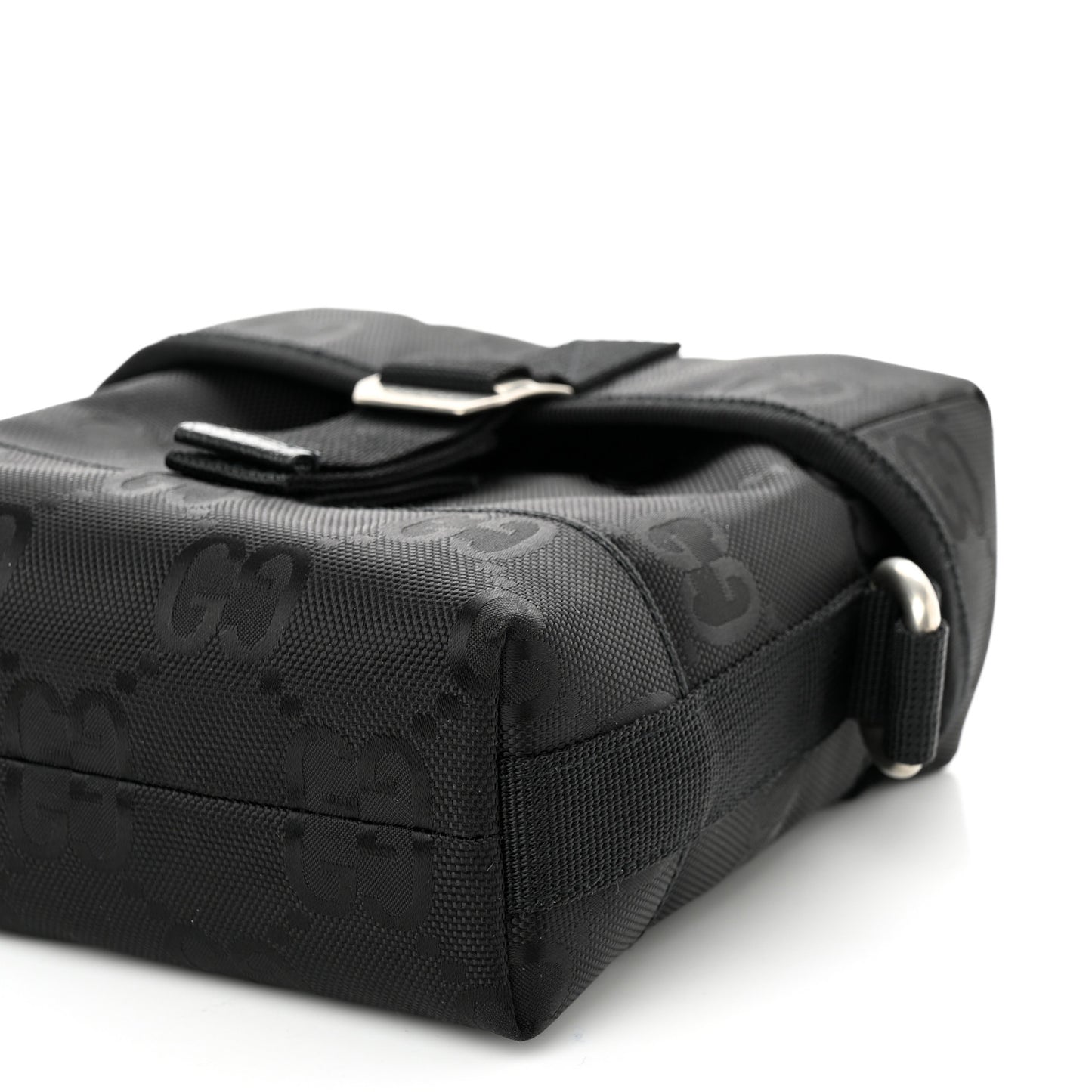 Econyl Nylon Monogram Off The Grid Messenger Bag Black