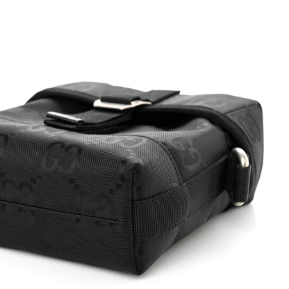 Gucci Econyl Nylon Monogram Off The Grid Messenger Bag Black 10 of 11