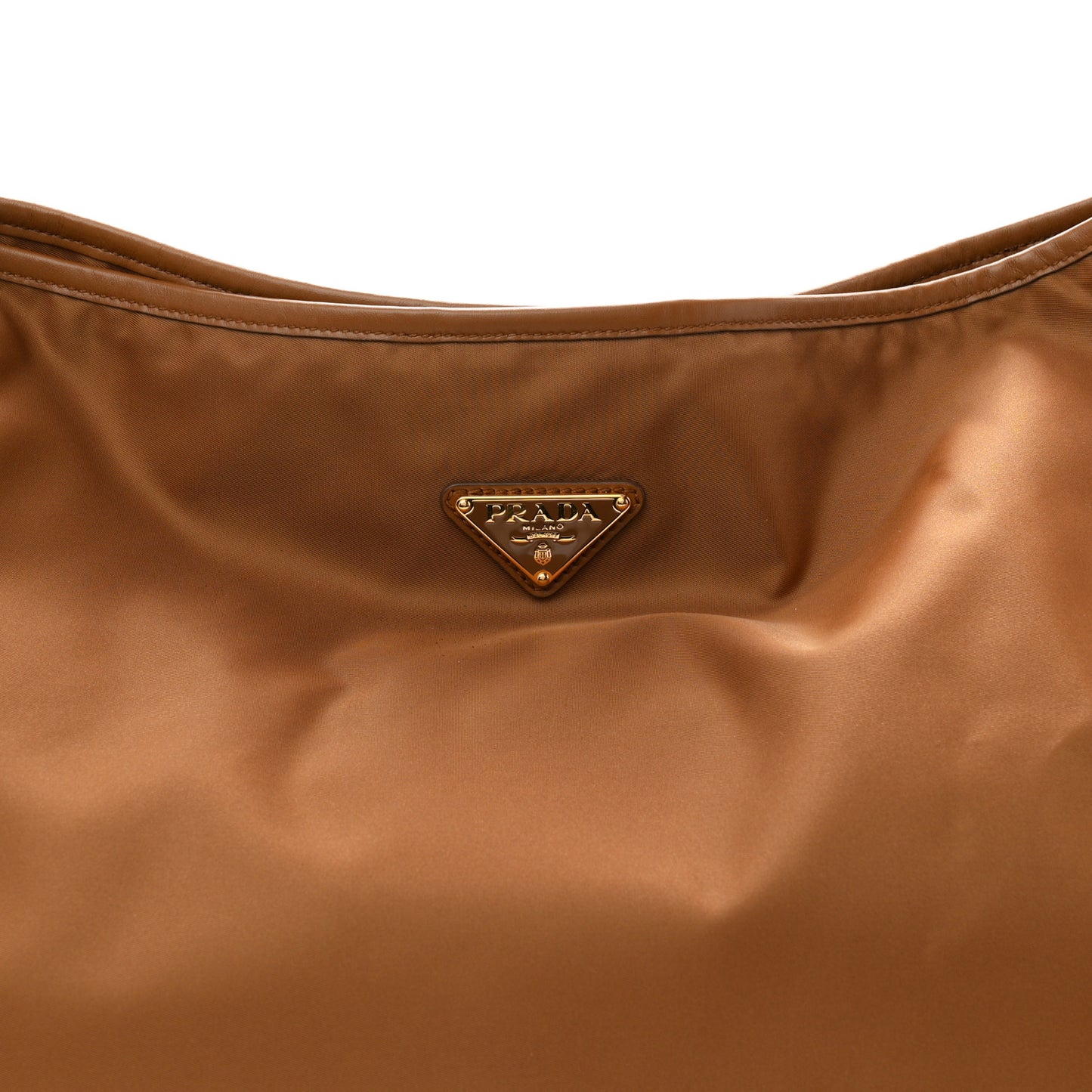 Re-Nylon Triangle Large Mariner Shoulder Bag Brandy