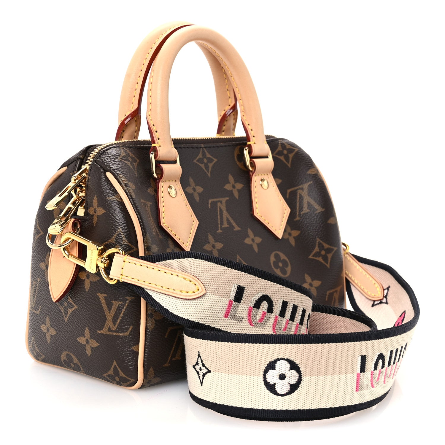 Louis Vuitton Monogram Speedy Bandouliere 20 Black 3 of 9