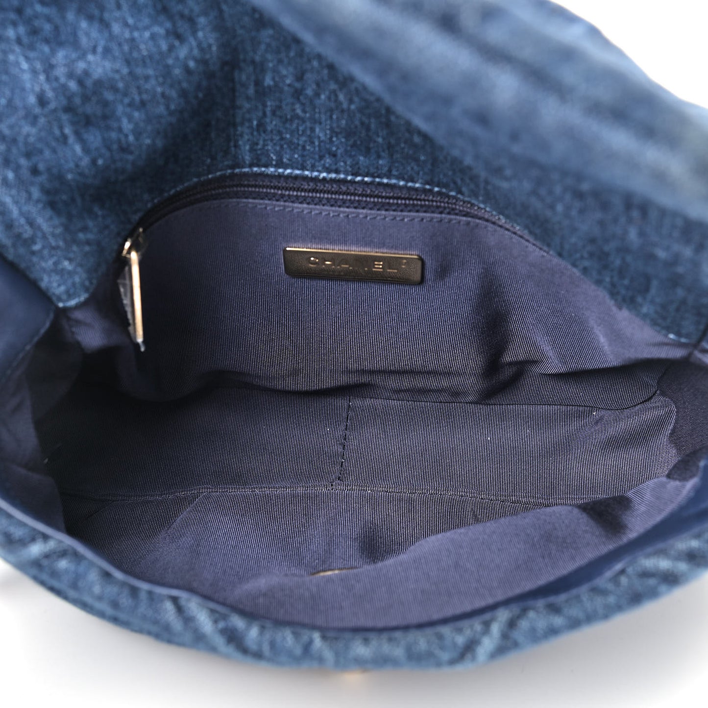 Denim Quilted Medium Chanel 19 Flap Blue