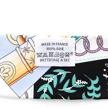 Hermes Silk Cliquetis Twilly Black Rose Menthol 3 of 6