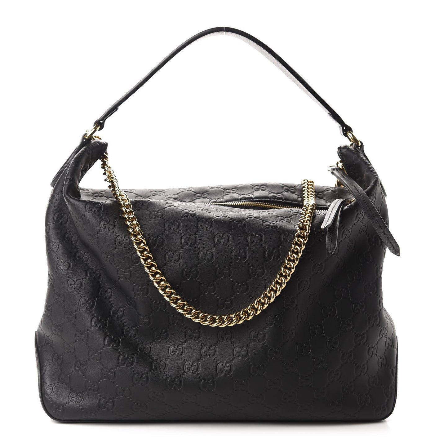 Guccissima Signature Large Linea A Hobo Black