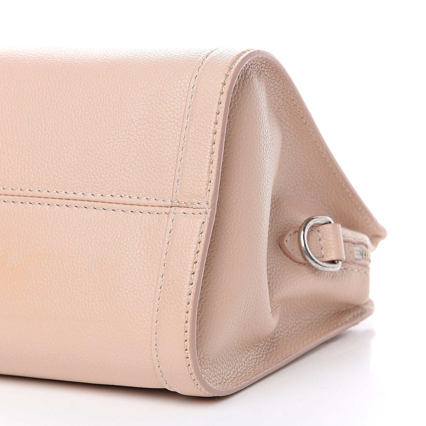 Pebbled Calfskin Small Skull Padlock Zip Around Tote Teint