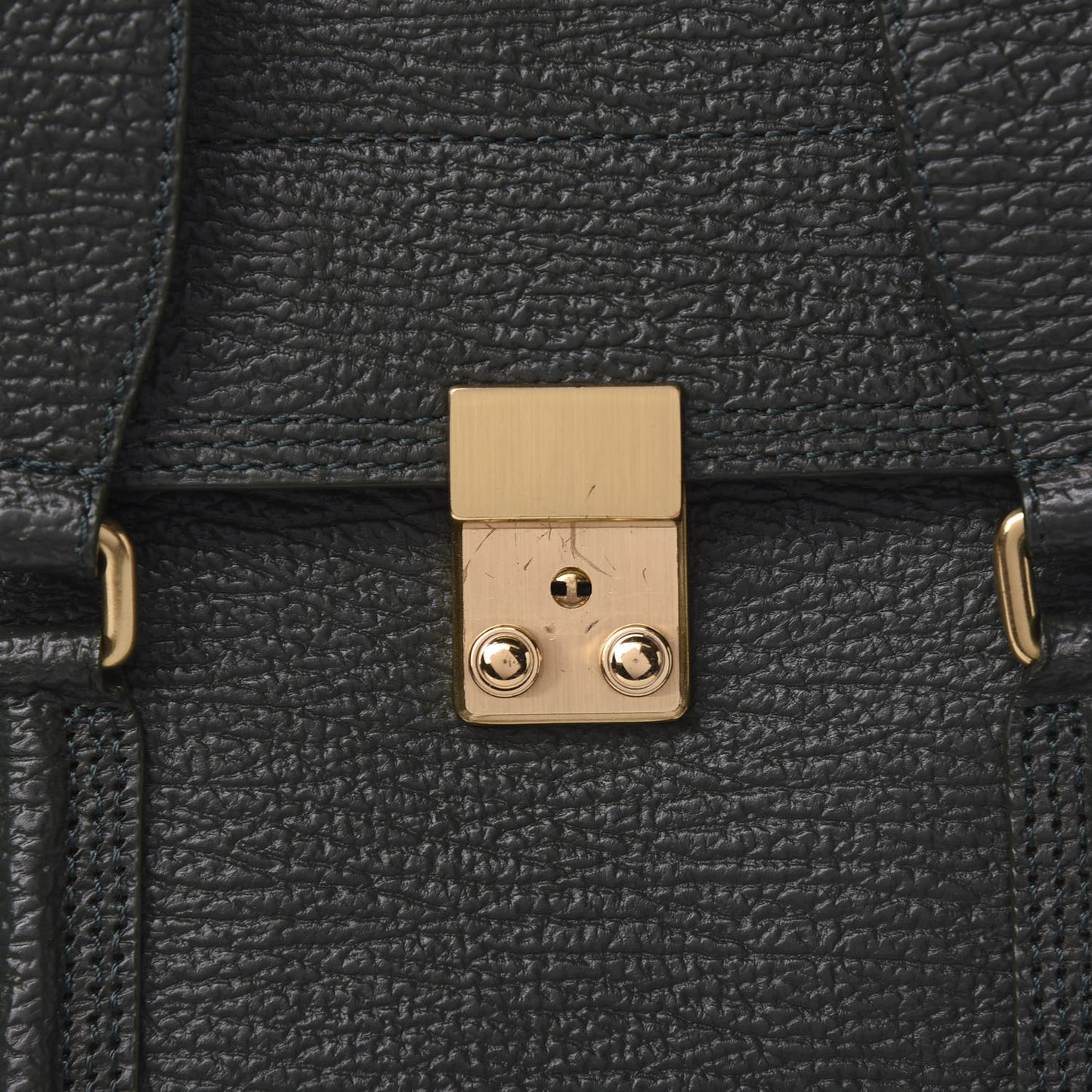 3.1 Textured Calfskin Large Pashli Satchel Jade