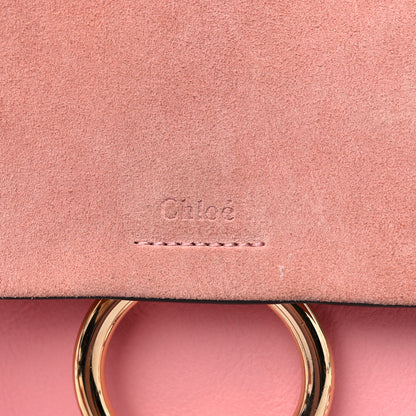 Chloe Suede Calfskin Small Faye Backpack Ideal Blush 15 of 15