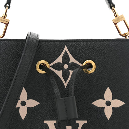 Louis Vuitton Empreinte Monogram Giant Neonoe MM Black Beige 8 of 10