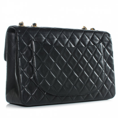 Chanel Lambskin XL Jumbo Flap Black 3 of 9