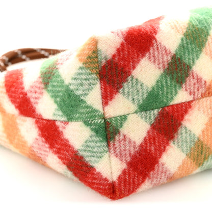 Miu Miu Wool Plaid Pouch Multicolor 8 of 9