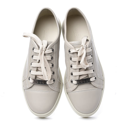 Gucci Calfskin Miro Soft Womens Lace Up Sneakers 35 Mystic White 5 of 11