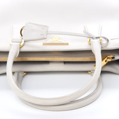 Prada Saffiano Lux Medium Tote Talco 14 of 20