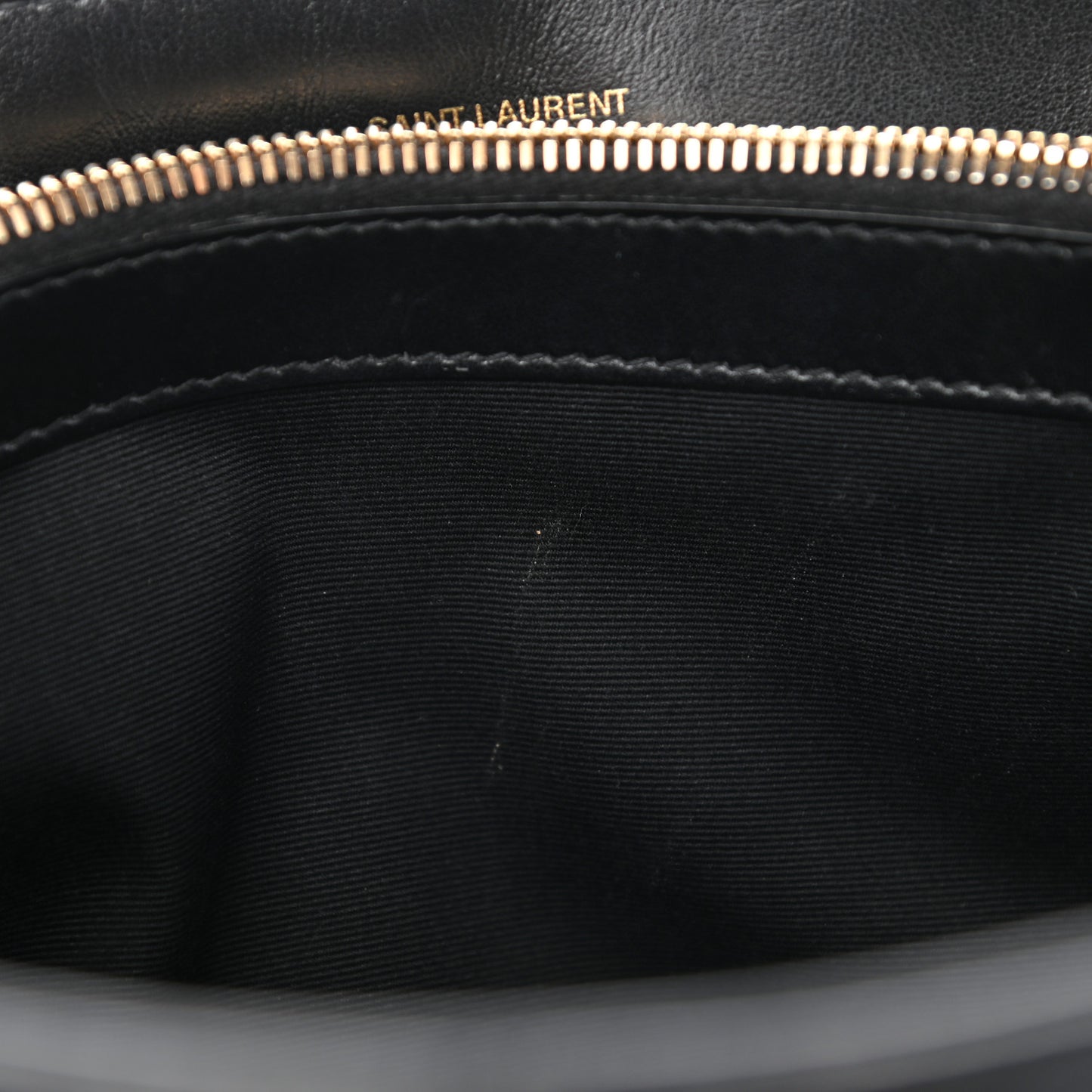 Calfskin Y Quilted Monogram Medium Loulou Chain Satchel Black