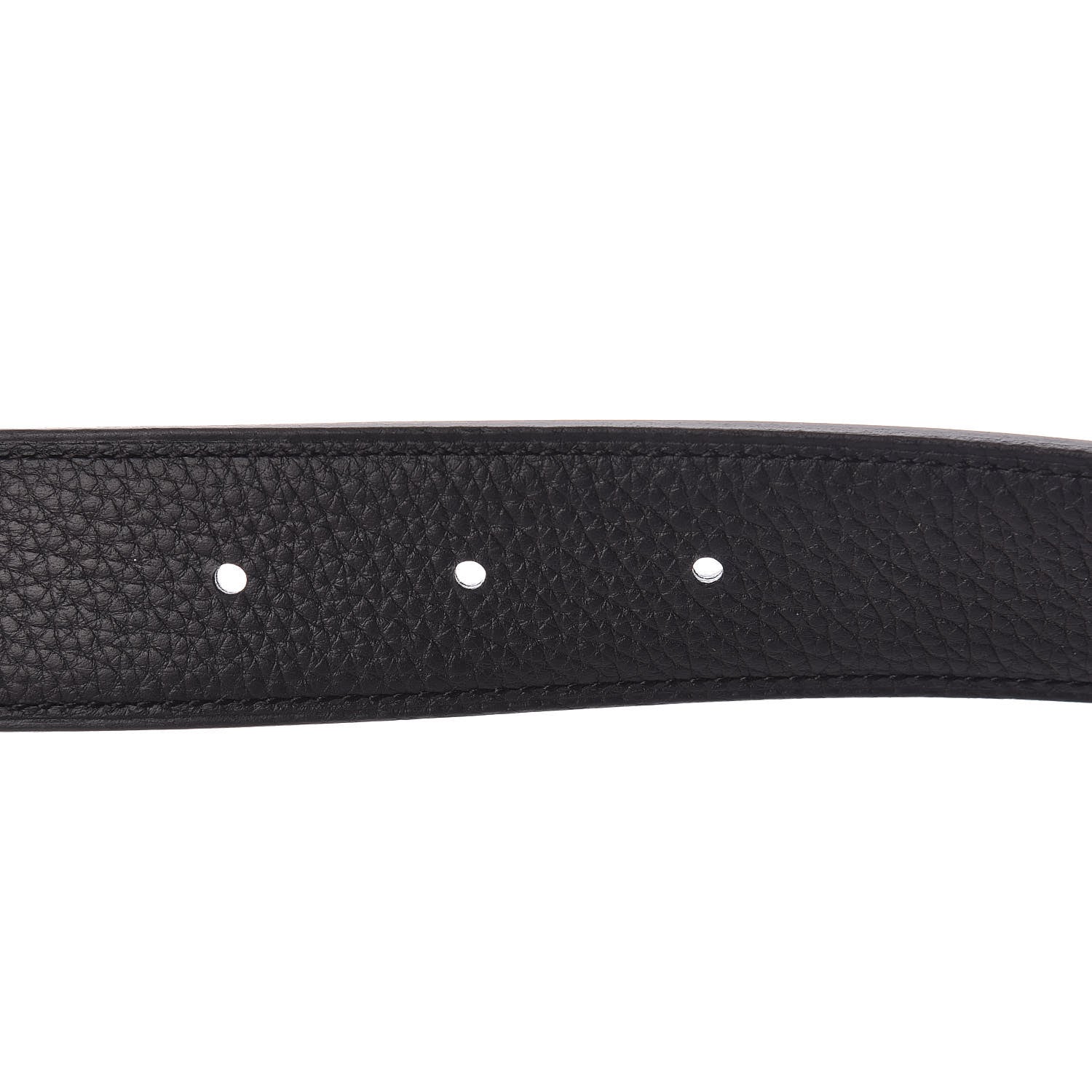 Hermes Box Togo 32mm Guilloche H Belt 90 Black 5 of 7