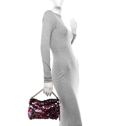 Jimmy Choo Sequin Maxi Callie Embroidery Bag Raspberry Mix 2 of 9