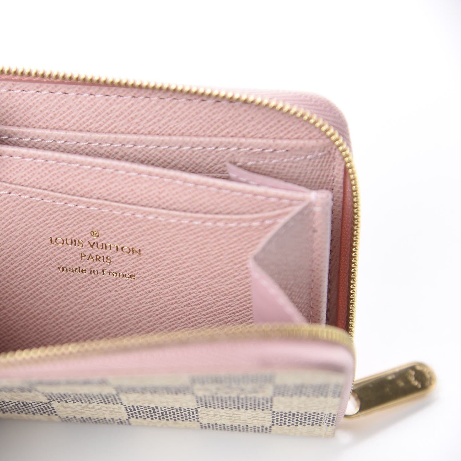 Louis Vuitton Damier Azur Zippy Coin Purse Rose Ballerine 5 of 5