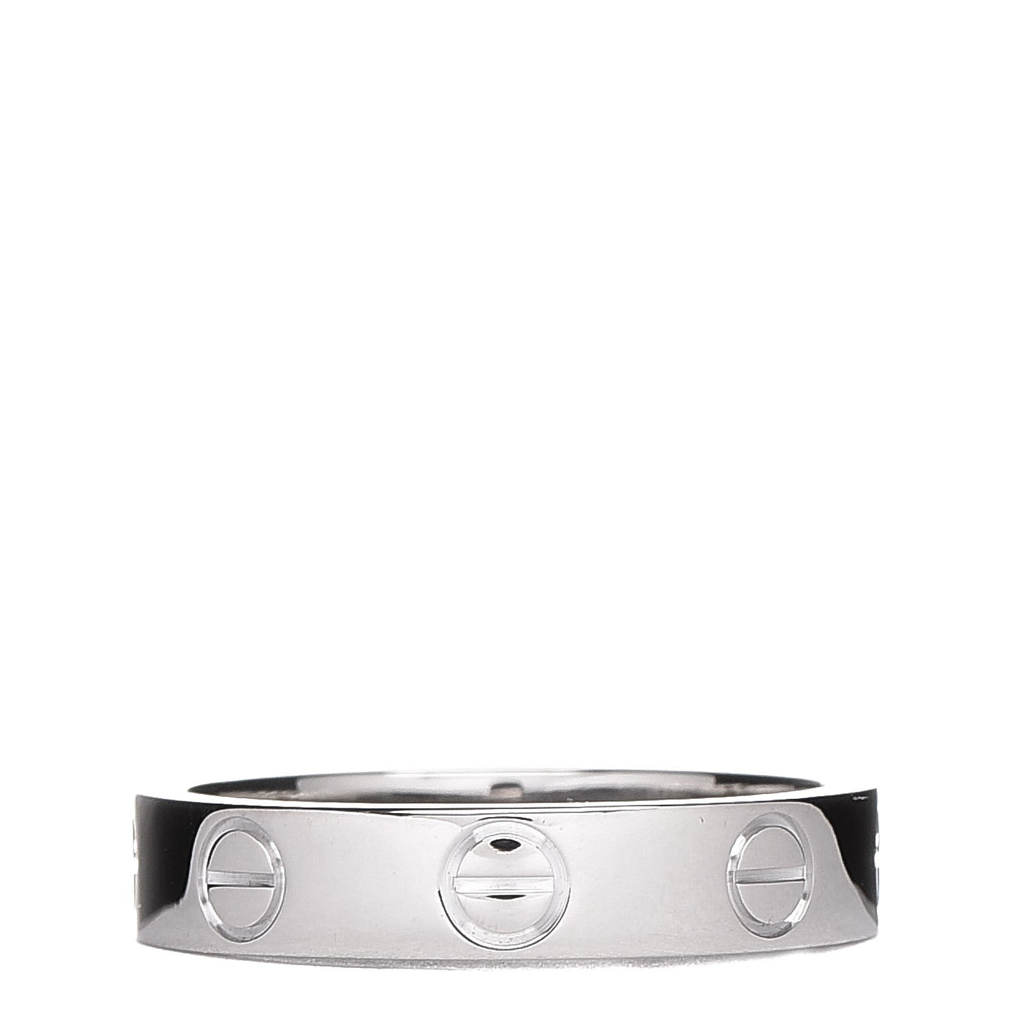 18K White Gold 3.5mm LOVE Wedding Band Ring 47 4