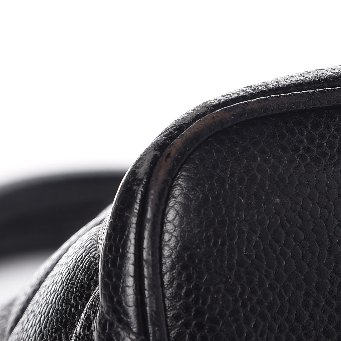 Caviar Quilted Medallion Tote Black