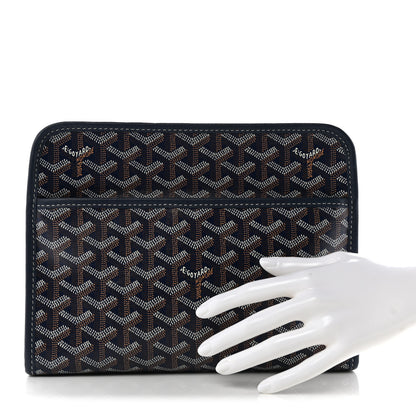 Goyard Goyardine Jouvence Toiletry Pouch MM Blue 2 of 7