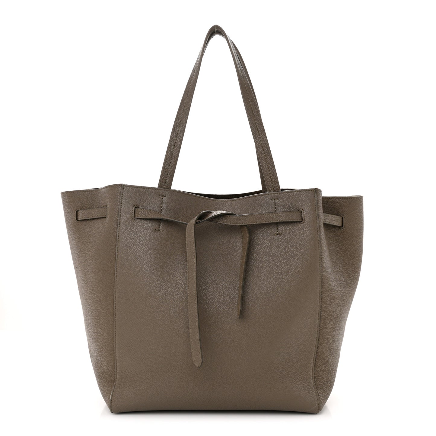 Soft Grained Calfskin Small Belt Cabas Phantom Taupe