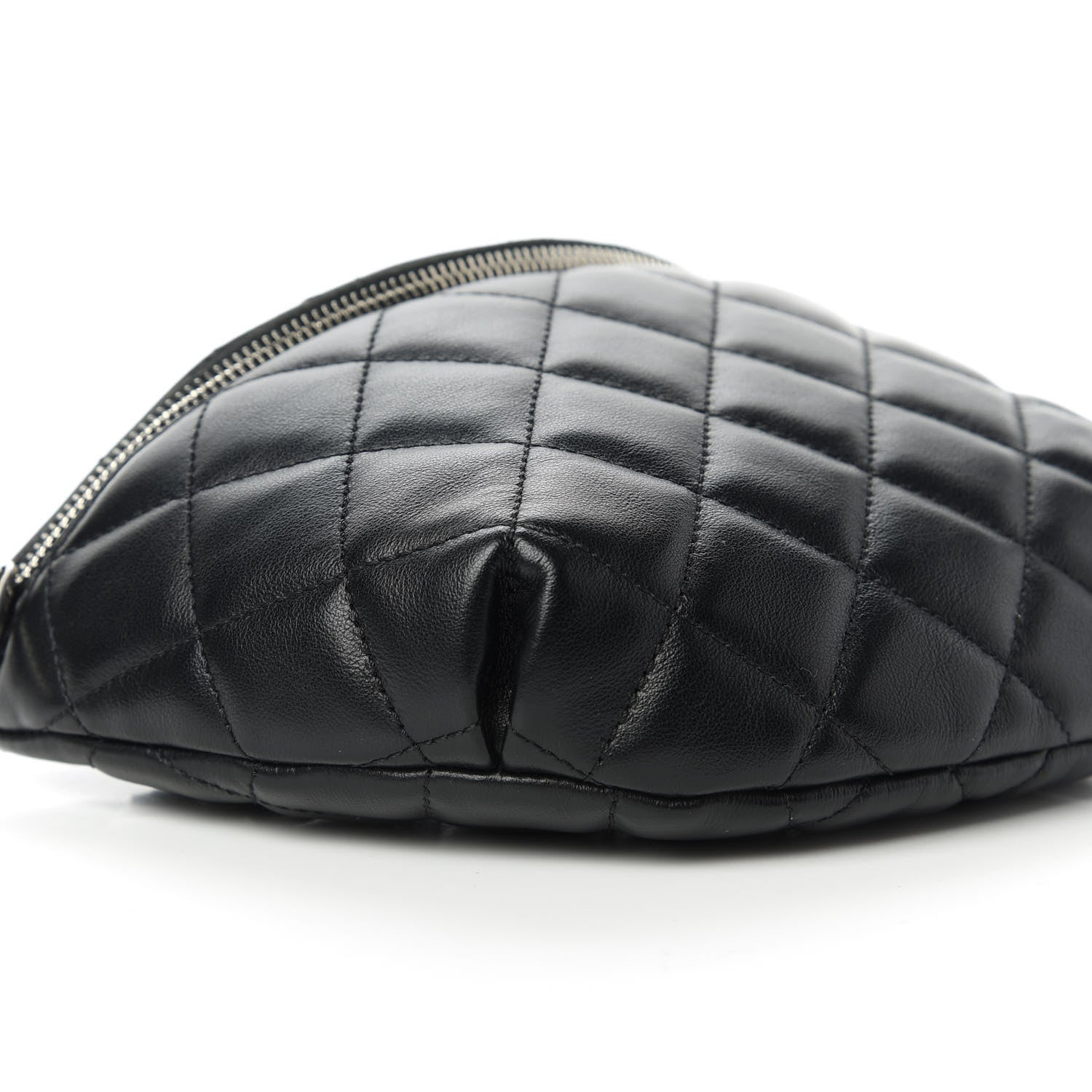 Chanel Lambskin Quilted Waist Belt Bag Black 6 of 10