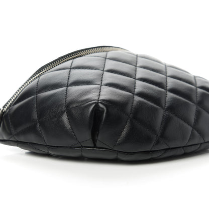 Chanel Lambskin Quilted Waist Belt Bag Black 6 of 10
