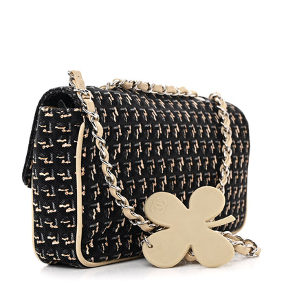 Chanel Canvas Lambskin Small Flap Black Beige Multicolor 3 of 11