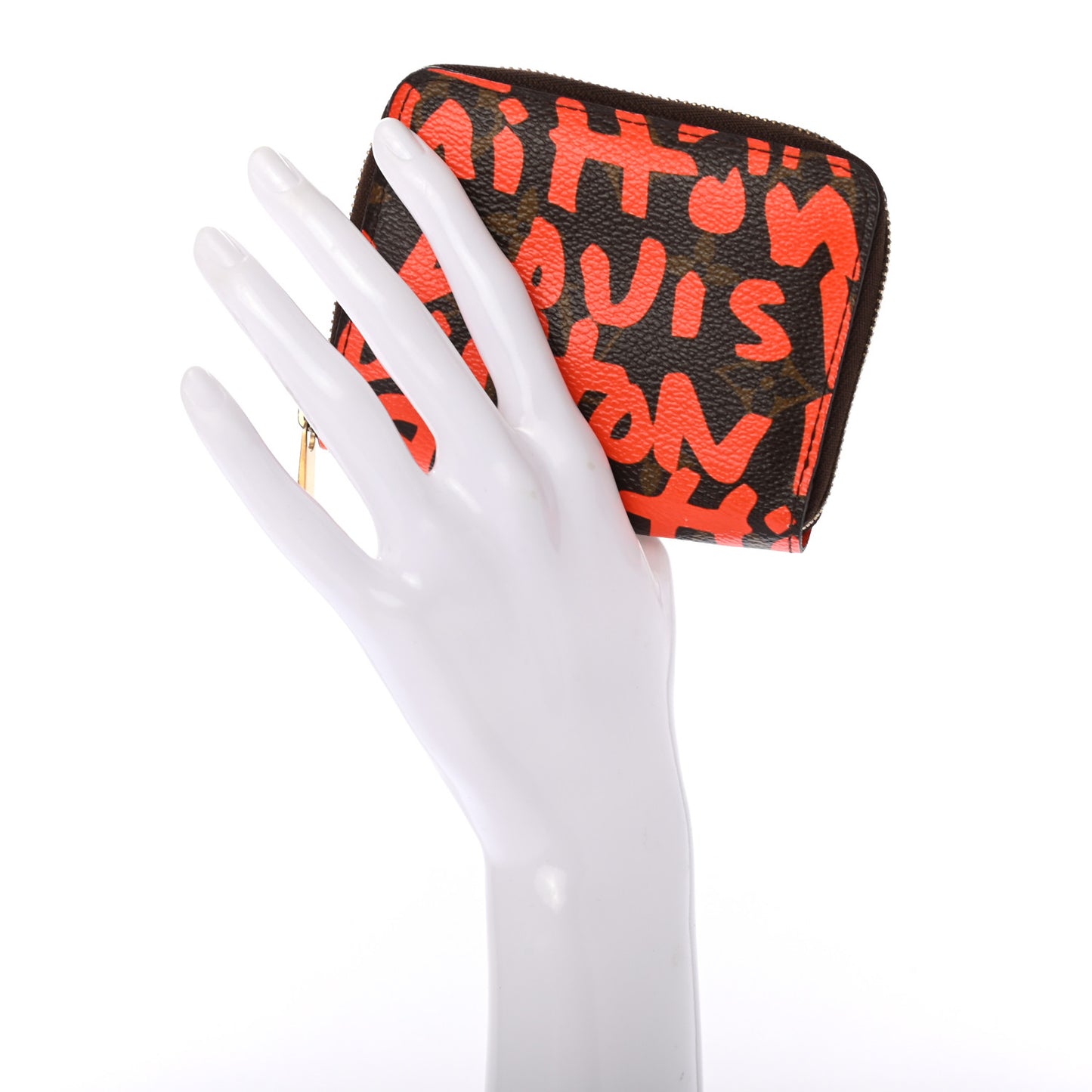 Monogram Graffiti Zippy Coin Purse Orange
