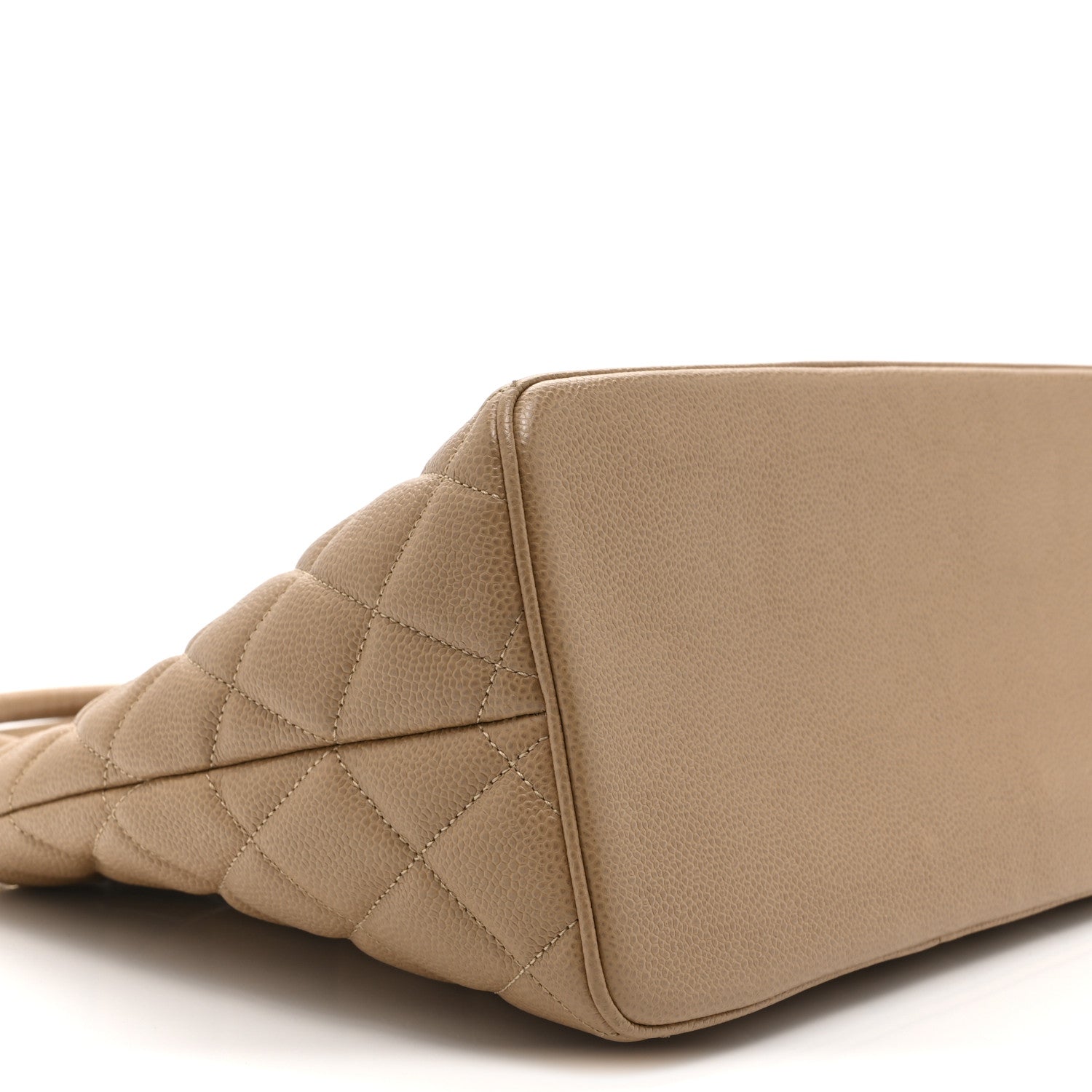 Chanel Caviar Quilted Medallion Tote Beige 9 of 10