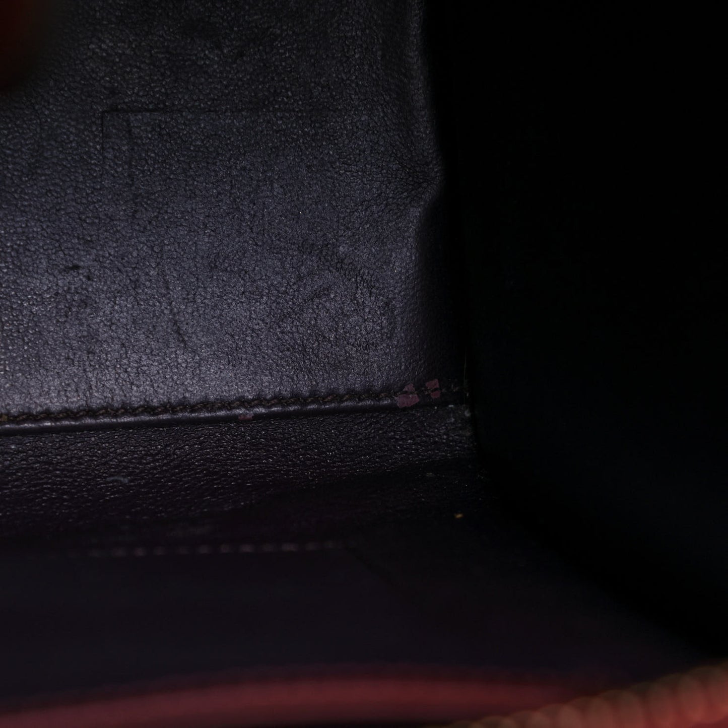 Smooth Calfskin Micro Luggage Burgundy