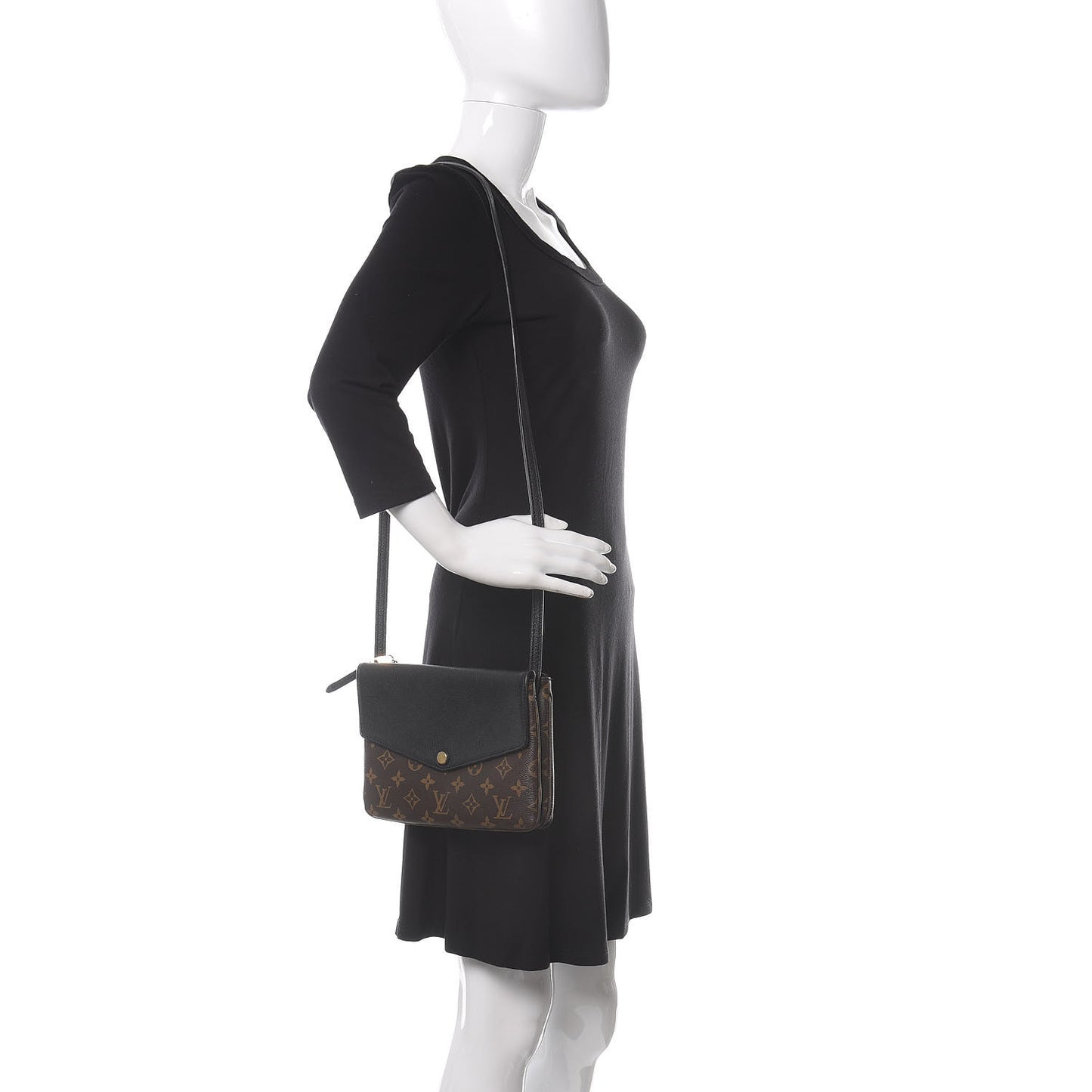 Monogram Twice Pochette Black