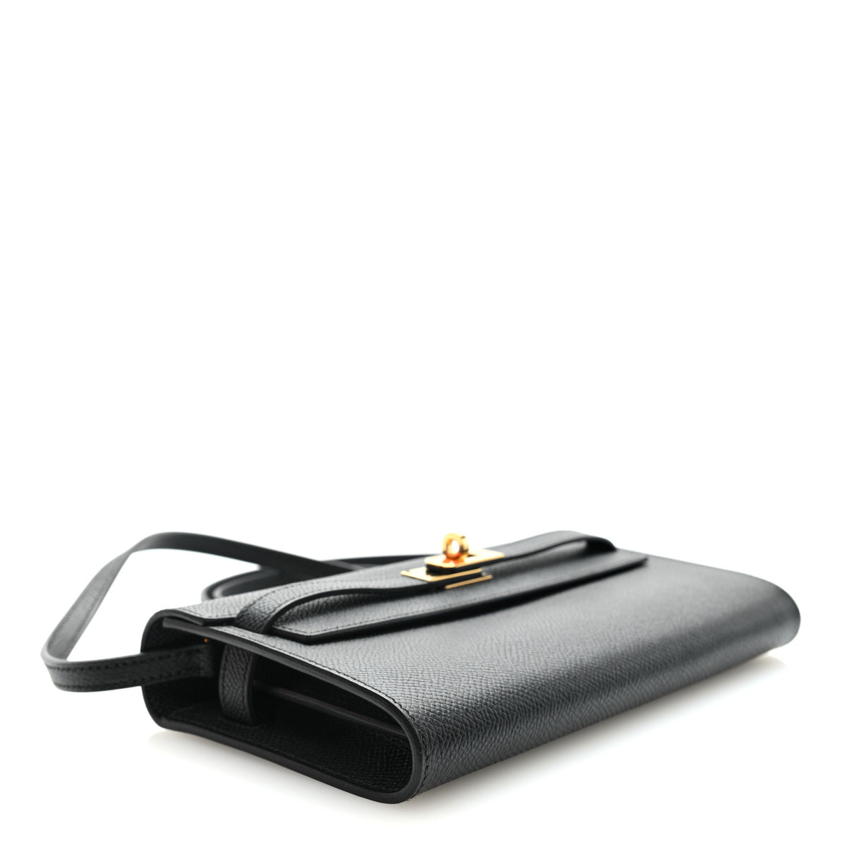 Hermes Epsom Kelly Wallet To Go Black 4 of 12