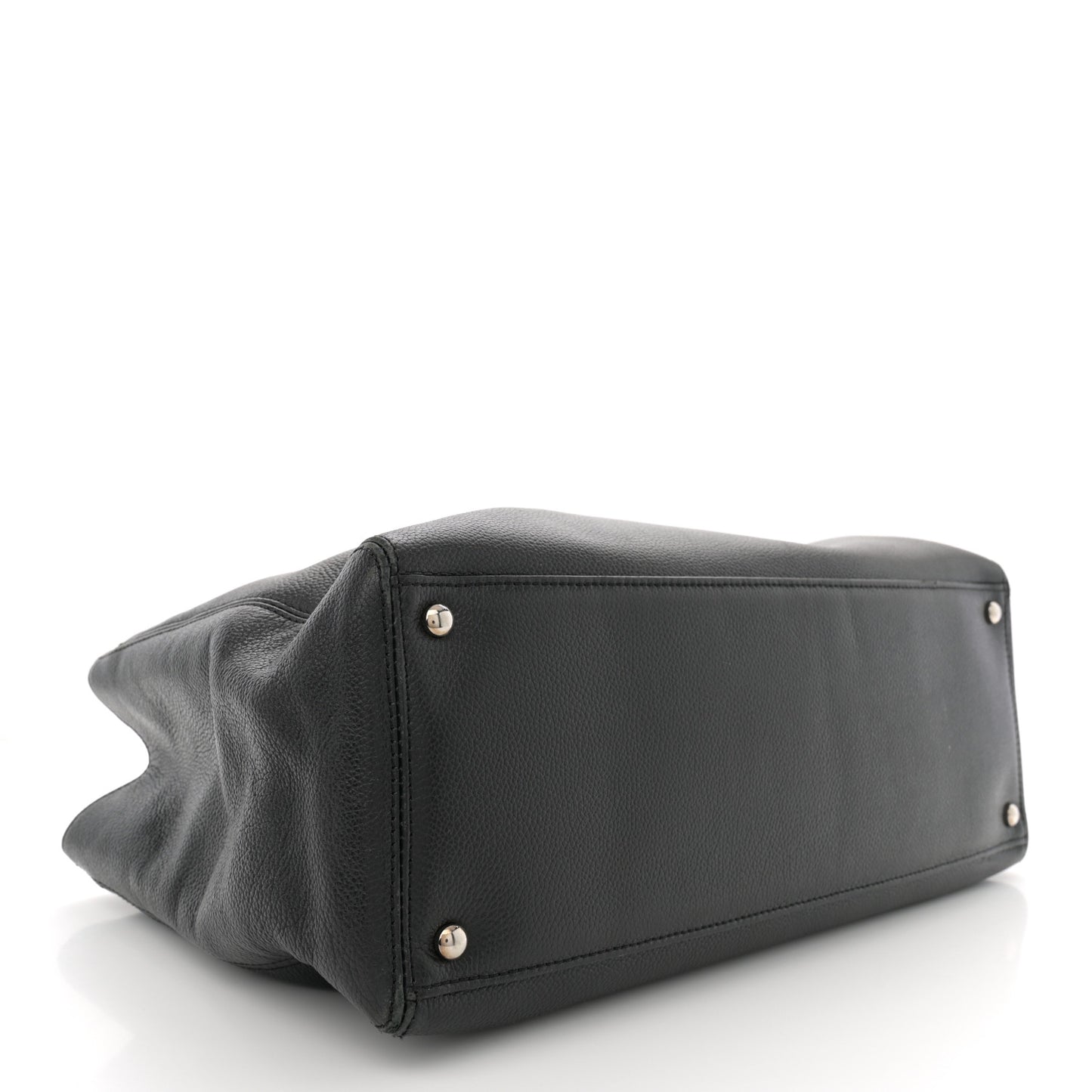 Calfskin Cerf Executive Shopper Black