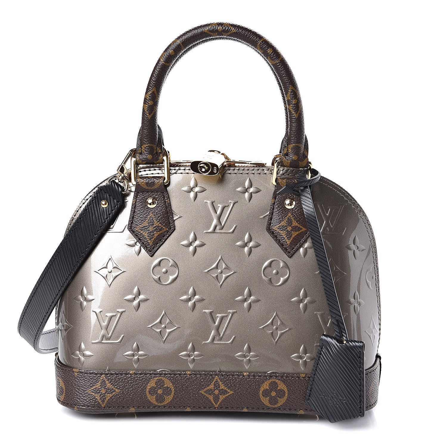 Louis Vuitton Vernis Epi Monogram Alma BB Champagne Metallise 1 of 10