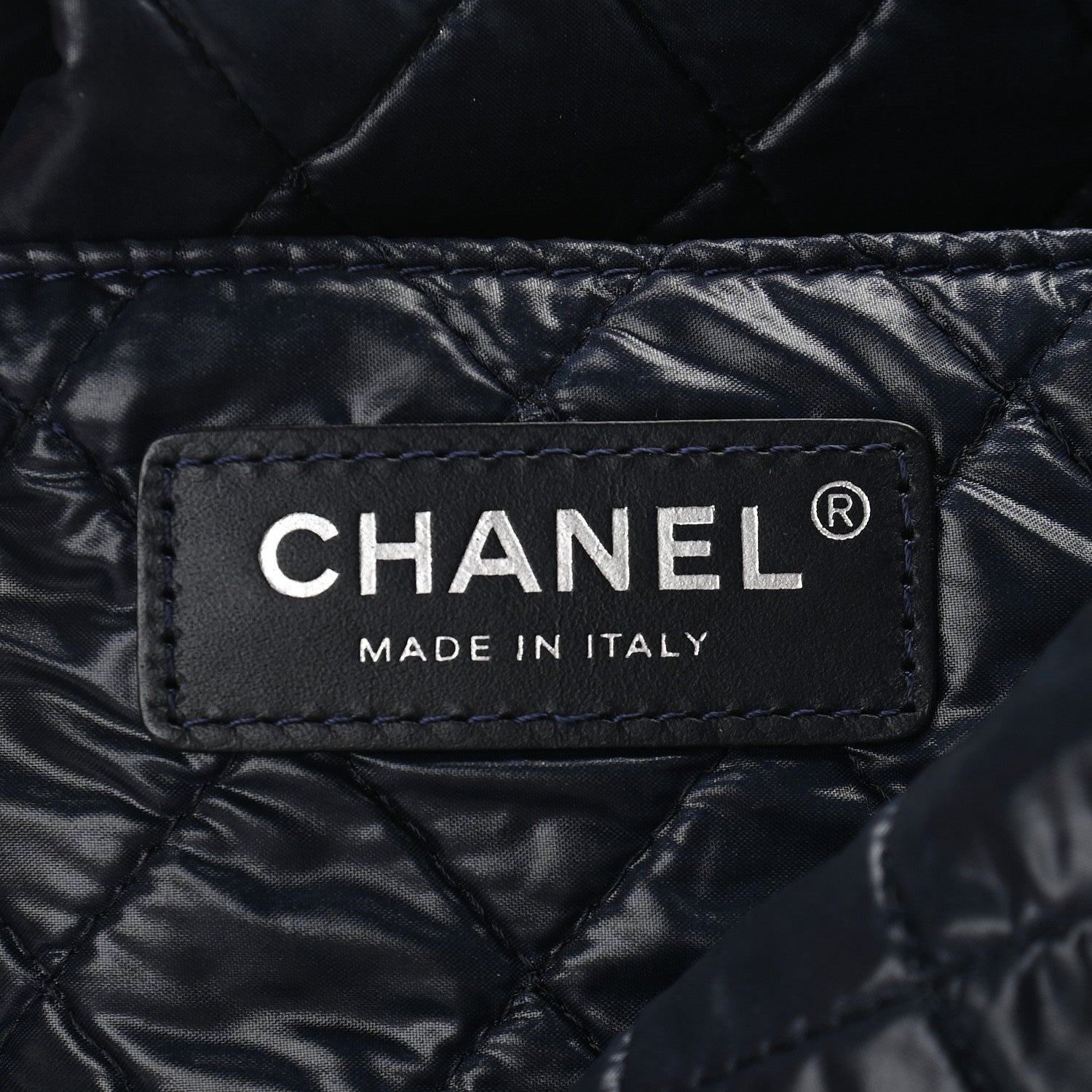 Chanel Nylon Cat Emoticon Tote Navy Silver 6 of 9