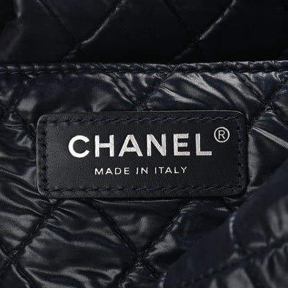 Chanel Nylon Cat Emoticon Tote Navy Silver 6 of 9