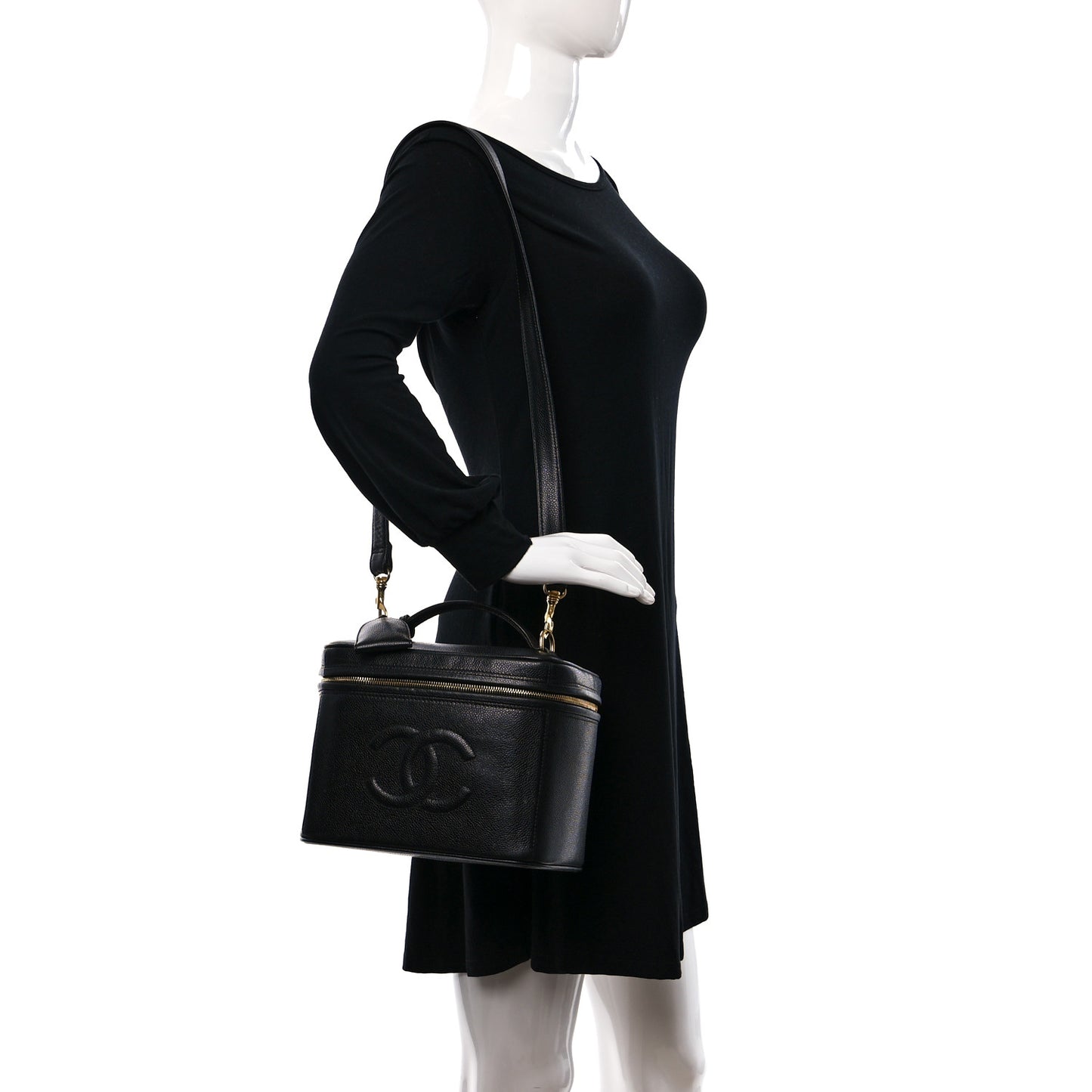 Caviar CC Vanity Train Case Black