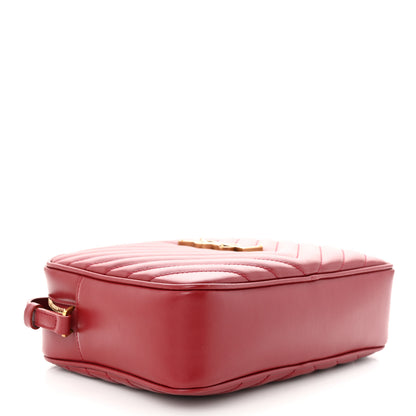 Saint Laurent Calfskin Matelasse Monogram Lou Camera Bag Rouge Eros 4 of 10