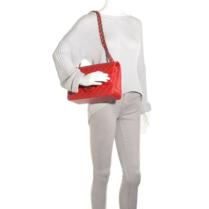 Chanel Lambskin Jumbo Double Flap Red 2 of 9