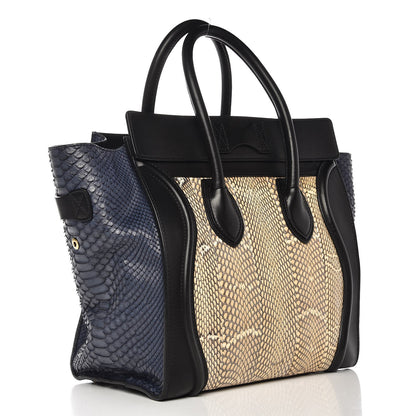 Celine Cobra Mini Luggage Black Navy Khaki 3 of 17
