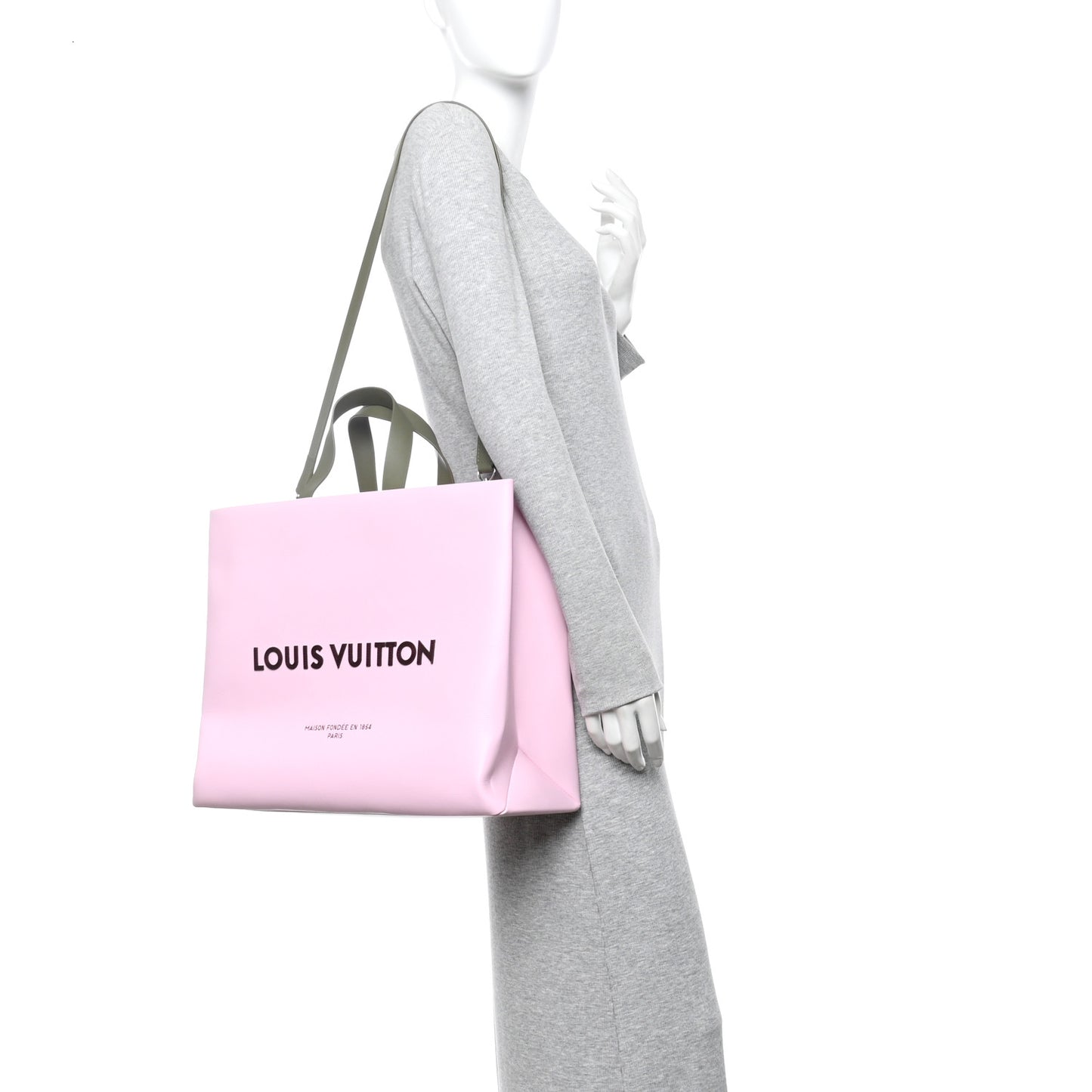 Cowhide Shopper Bag MM Candy Pink