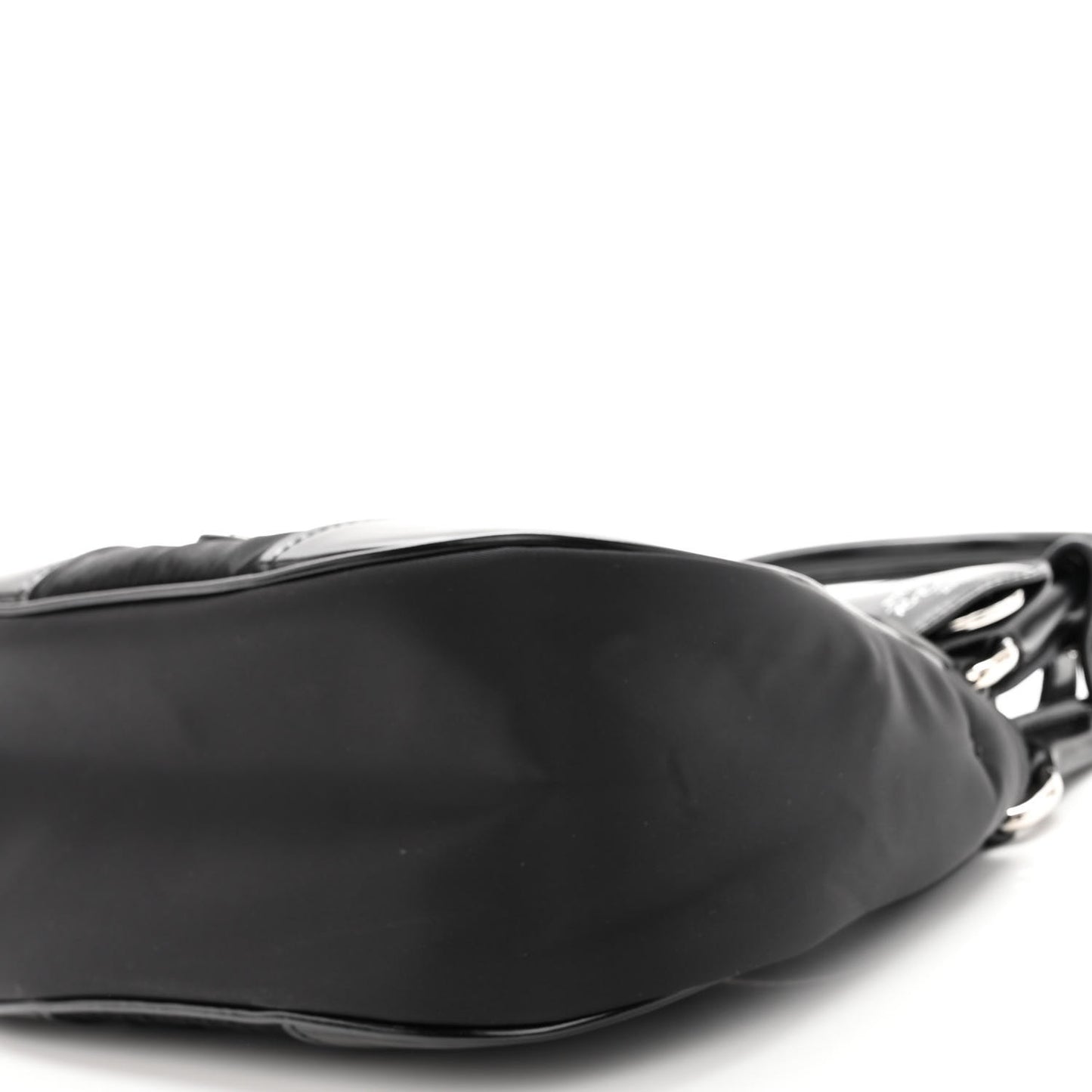 Re-Nylon Spazzolato Re-Edition 2002 Moon Bag Black