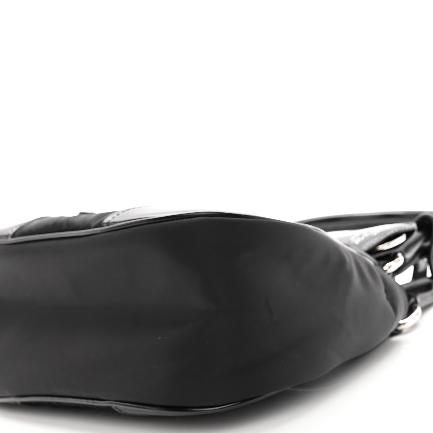 Prada Re-Nylon Spazzolato Re-Edition 2002 Moon Bag Black 9 of 9