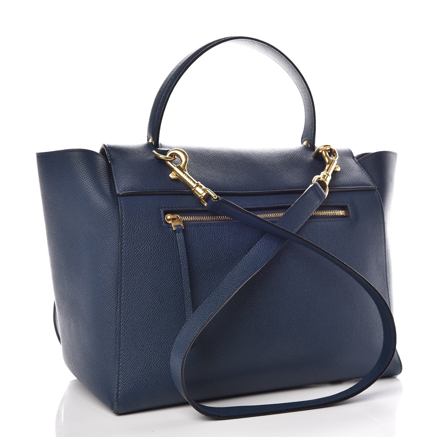 Celine Grained Calfskin Mini Belt Bag Deepsea 3 of 16