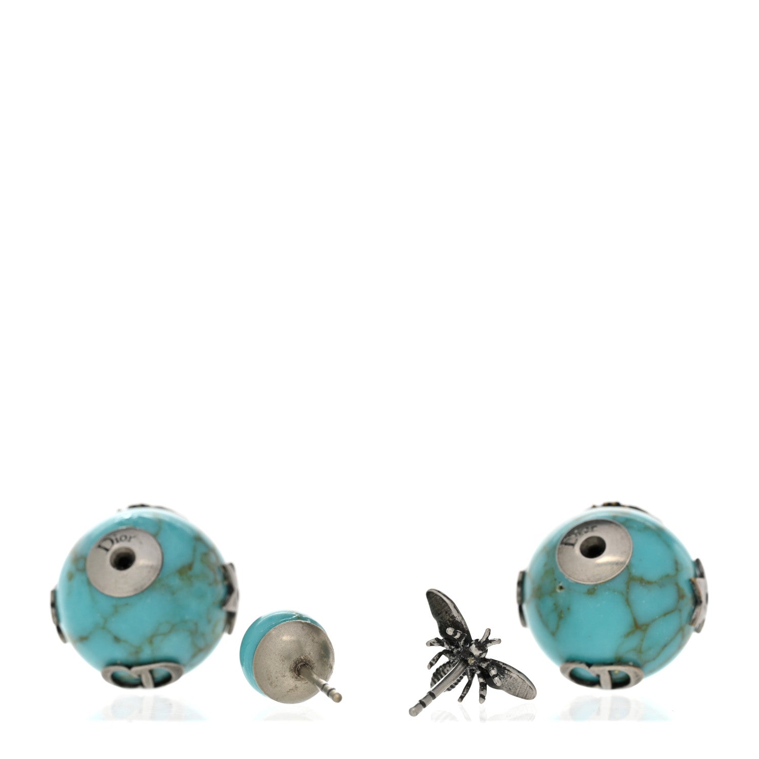 Christian Dior Mise En Dior Tribal Earrings Turquoise 3 of 7
