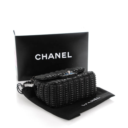 Chanel Lambskin Embroidered Mini Flap Black 4 of 8