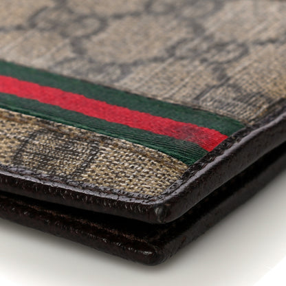 Gucci GG Plus Monogram Web Bi-Fold Wallet Dark Brown 9 of 12