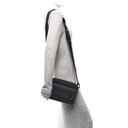 Louis Vuitton Calfskin Aerogram Fastline Messenger Black 2 of 10