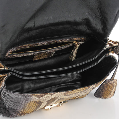 Christian Dior Python New Lock Flap Bag 6 of 8